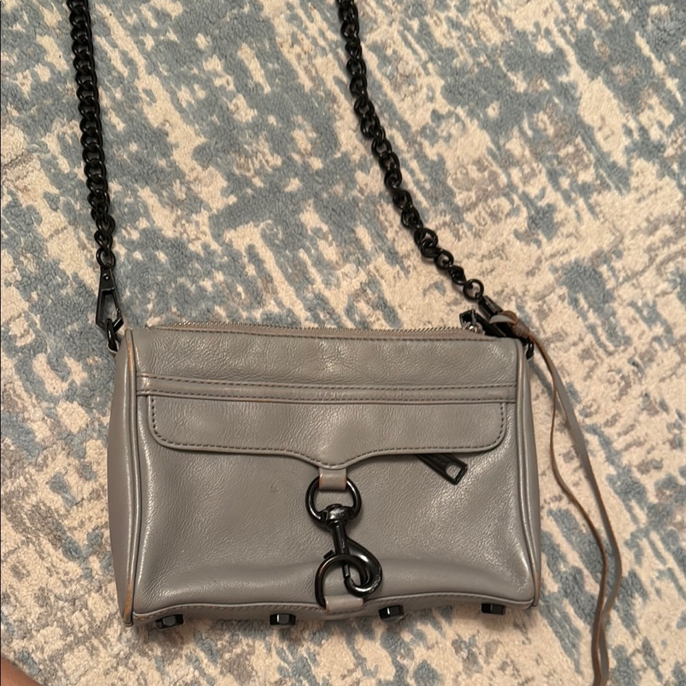 Rebecca Minkoff Gray Leather Crossbody Bag